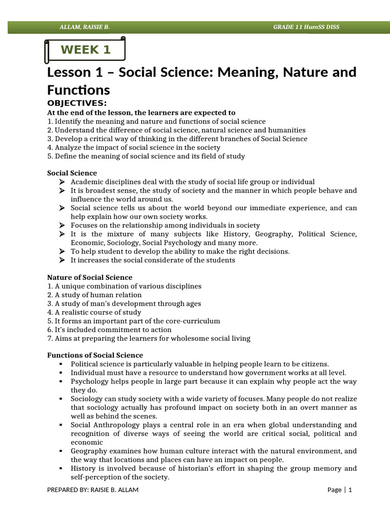 Understanding Social Science Basics | PDF | Psychology | Social Sciences