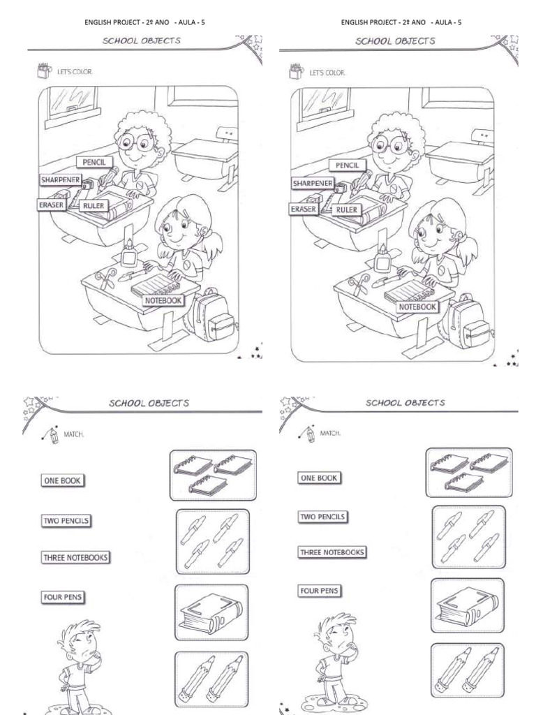 School Objects 2º Ano Aula 5 2024 Pdf