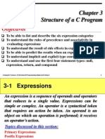 Structure of A C Program: Objectives