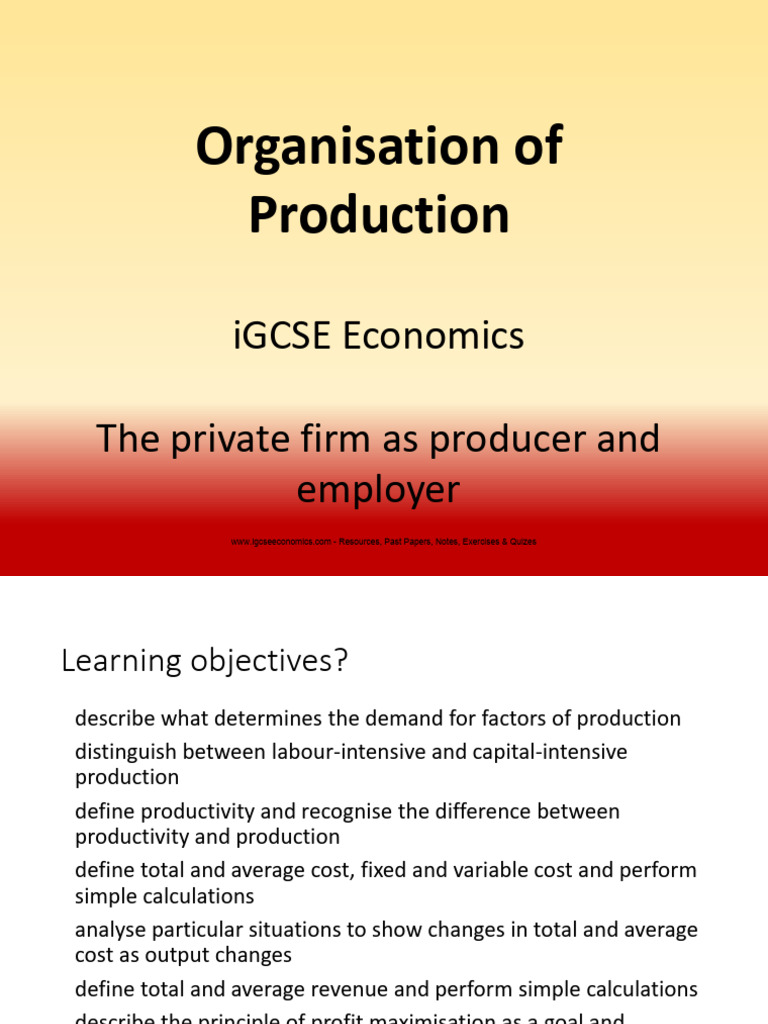 Factors of Production Overview | PDF | Labour Economics | Capital ...