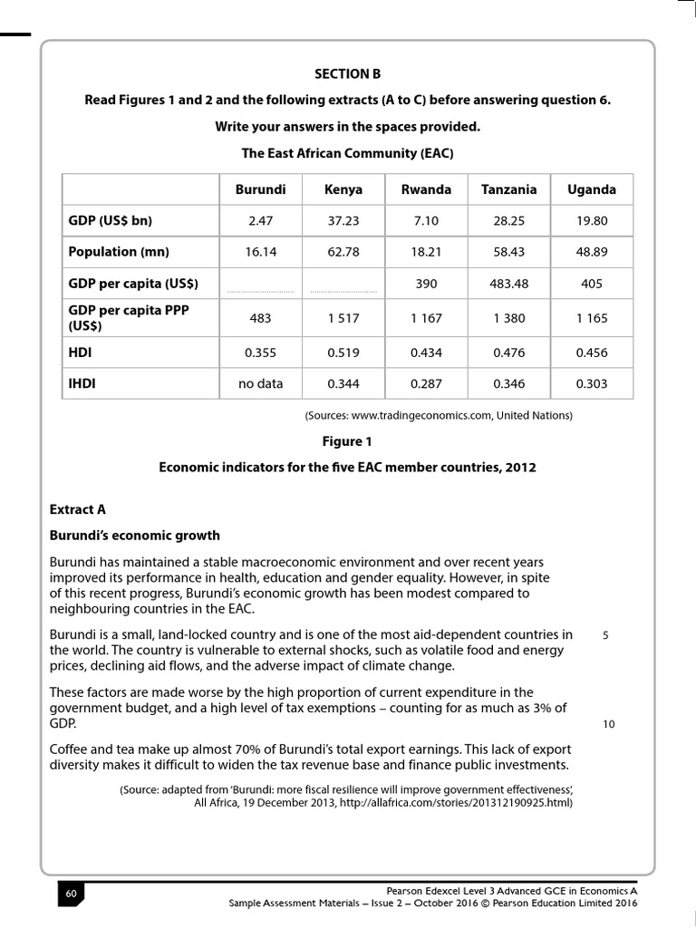 Economic Overview of East African Community | PDF | Gross Domestic ...