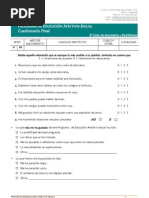 Cuestionario Final ADOLESCENTES - Programa Educación Afectivo Sexual