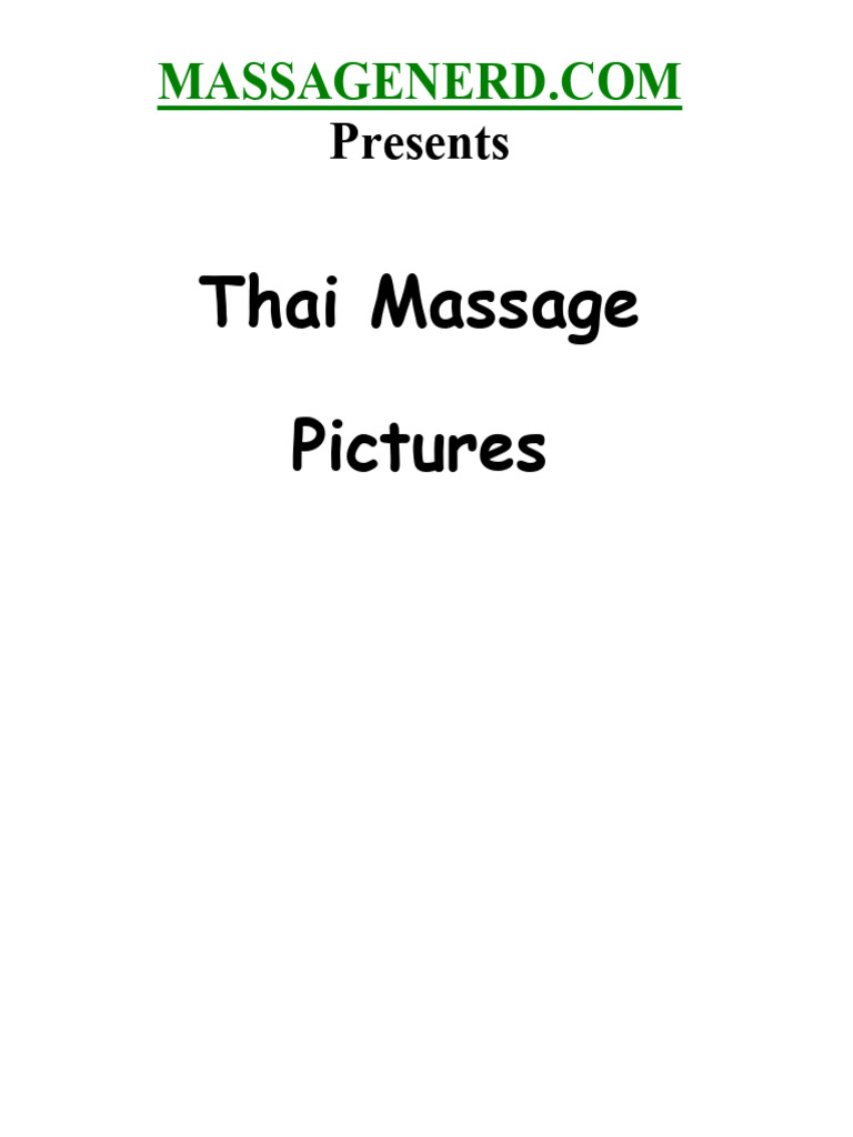 7 Thai Massage Pictures PDF