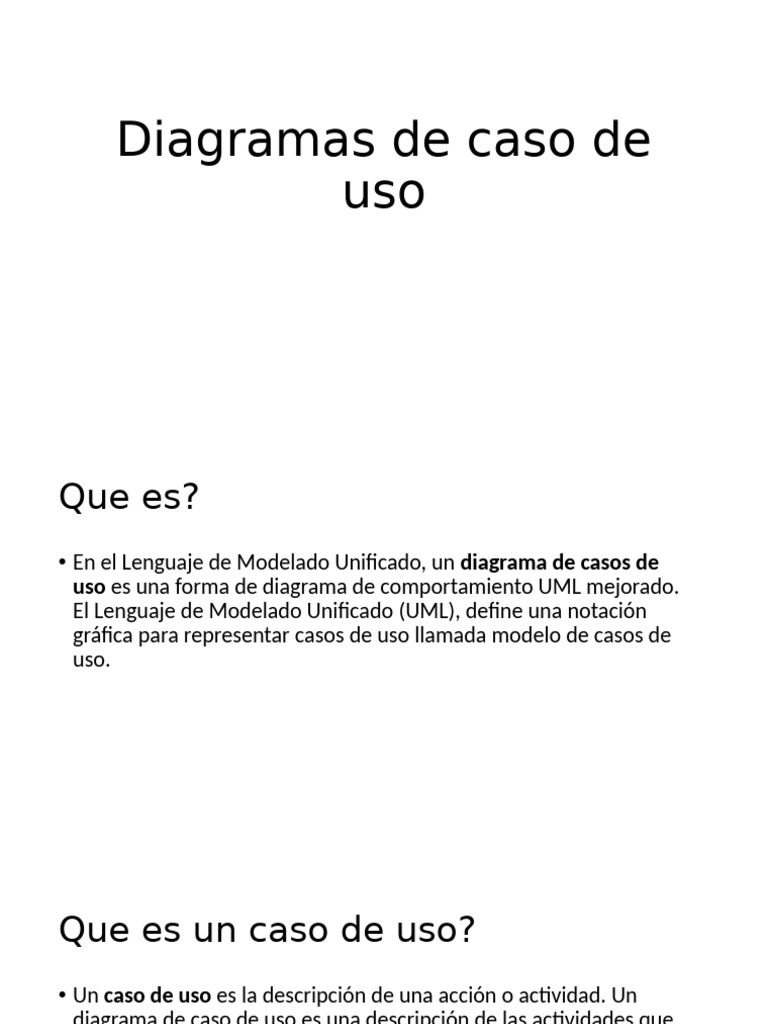 Diagramas de Casos de Uso UML | PDF | Caso de uso | Lenguaje de ...
