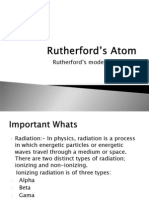 Rutherford's Model of An Atom