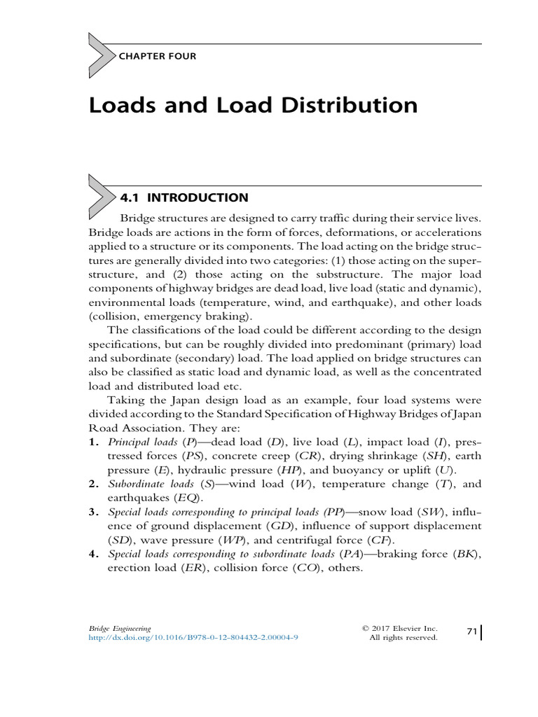 Bridge Engineering Classifications, Design Loading... - (Chapter Four ...