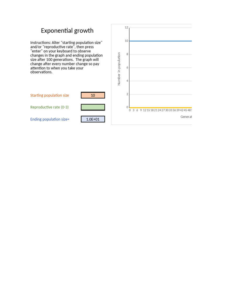 Exponential Growth Simulation Guide | PDF