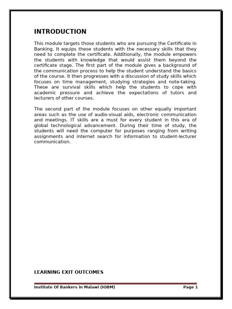 Introduction to business communication pdf learning styles speed