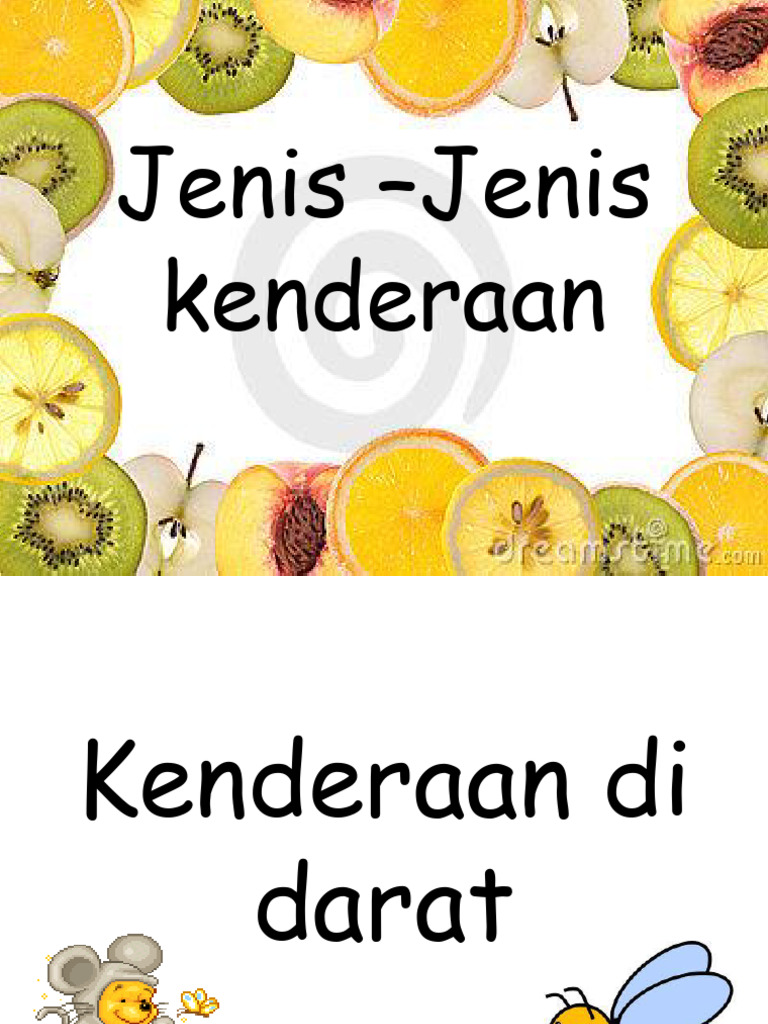 Jenis Jenis Kenderaan | PDF