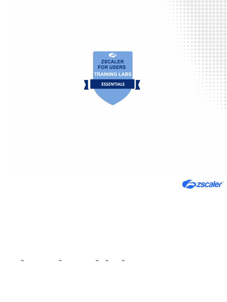 Zscaler For Users - Essentials - Hands On Lab Guide 2023 | PDF | Active ...