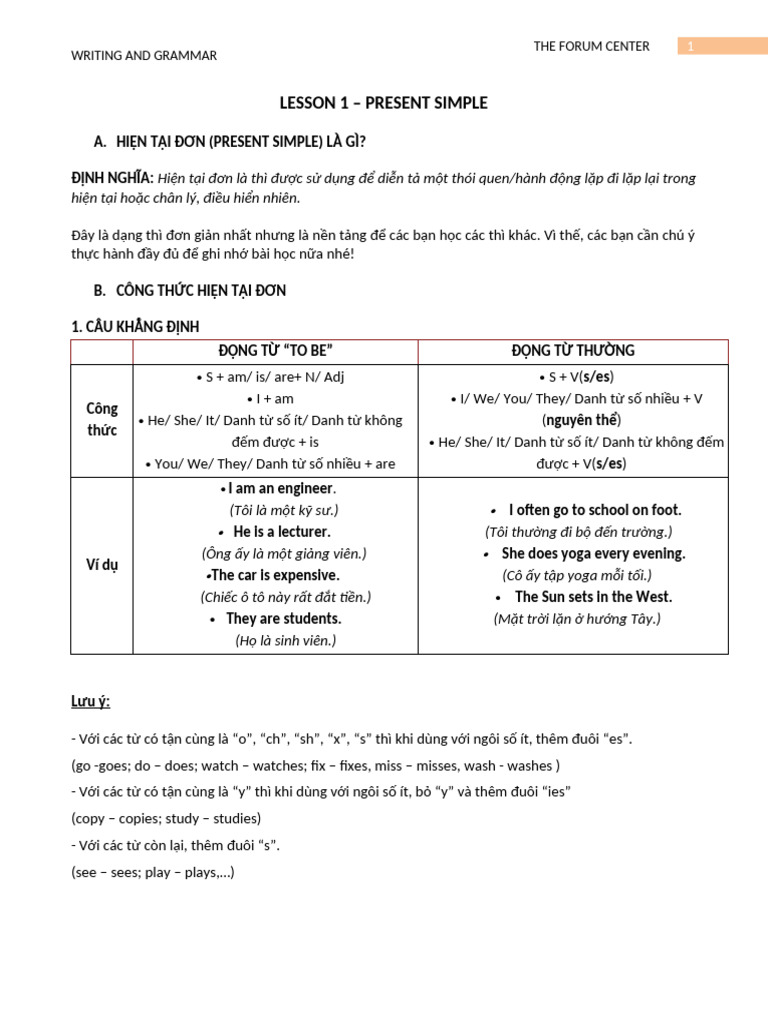 Writing and Grammar | PDF