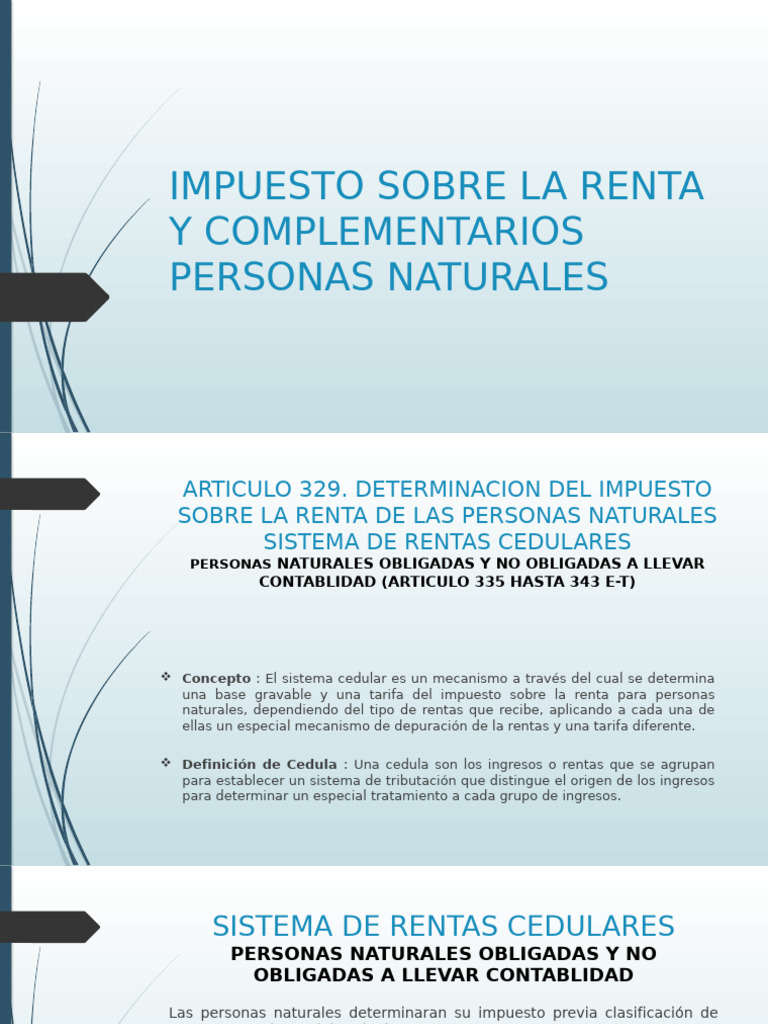 Renta Personas Naturales | PDF | Impuestos | Impuesto sobre la renta