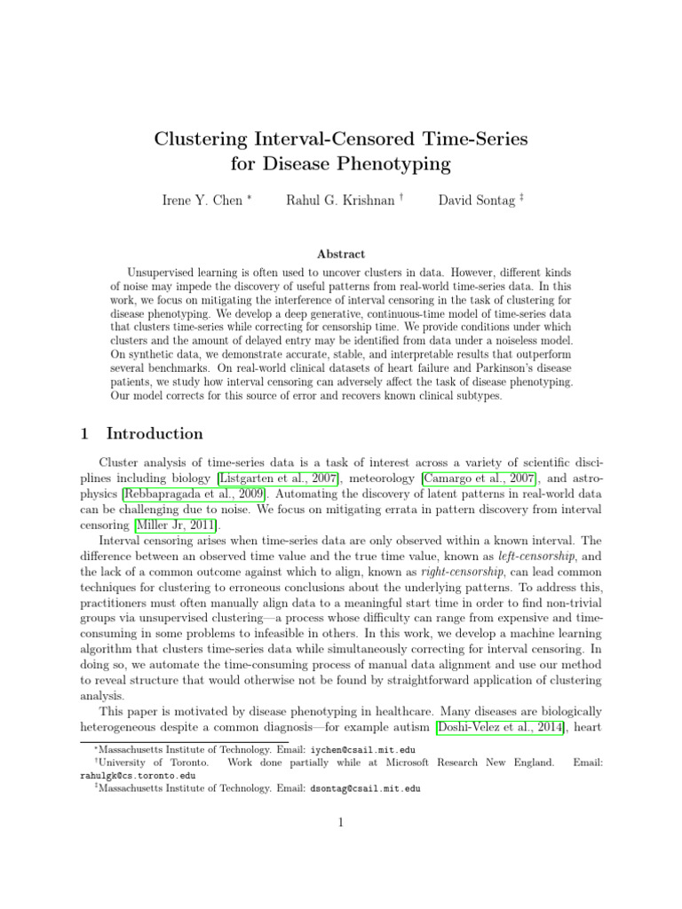 2102.07005v4 | PDF | Time Series | Cluster Analysis
