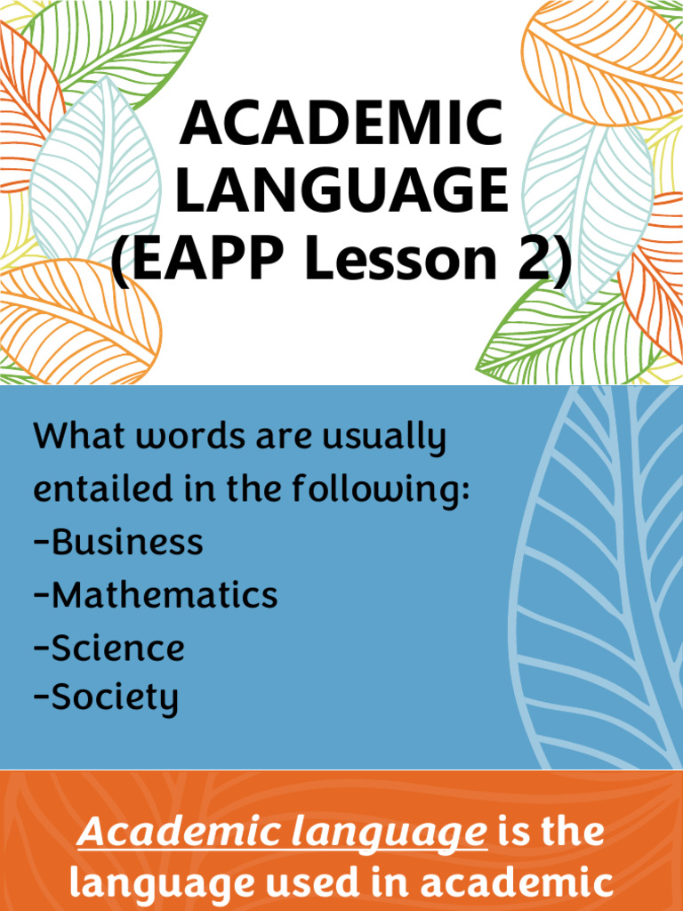 EAPP Q1 M1-Lesson 2 | PDF
