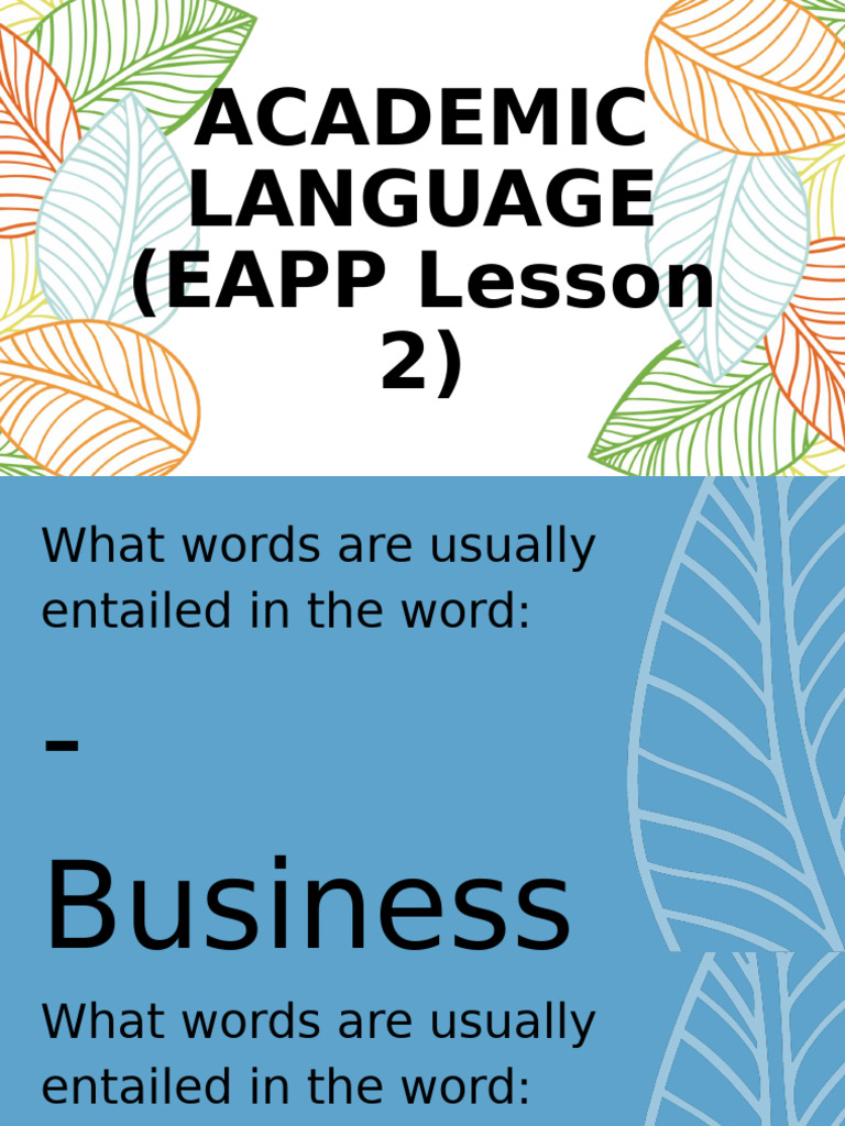 EAPP Q1 M1-Lesson 2 | PDF