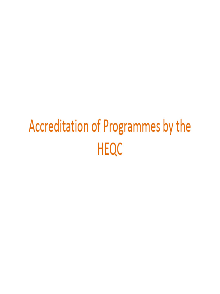 HEQC Programme Accreditation Guide | PDF | Libraries | Academic Degree