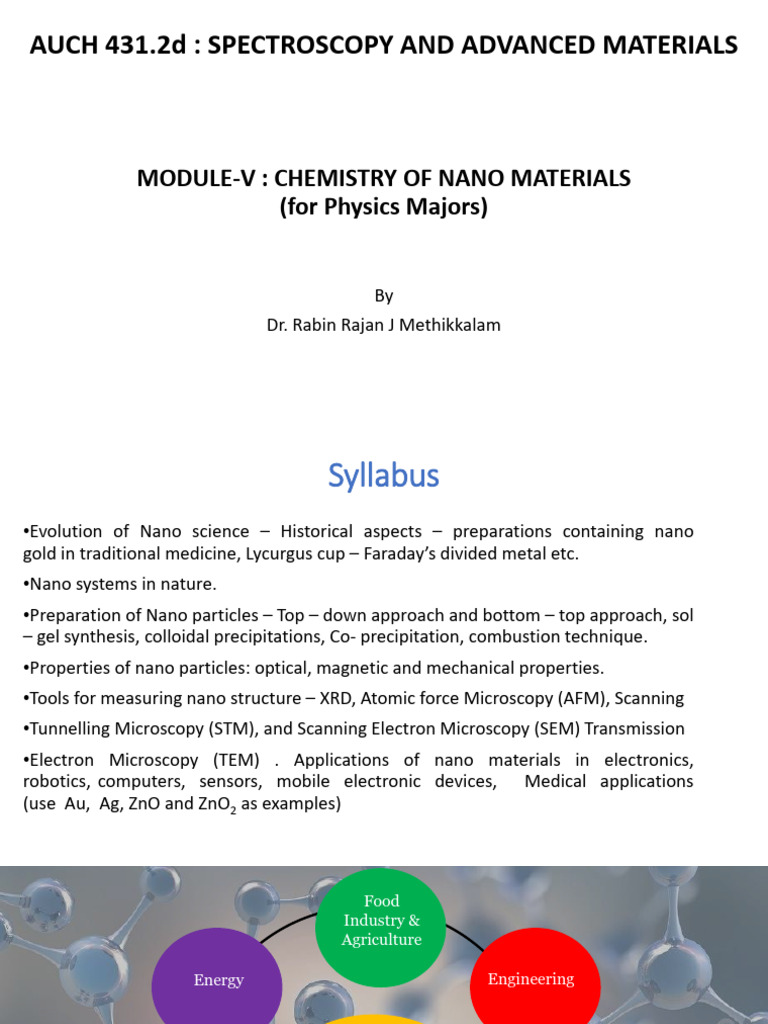 Chemistry of Nanomaterials and Magnetism | PDF | Surface Plasmon ...