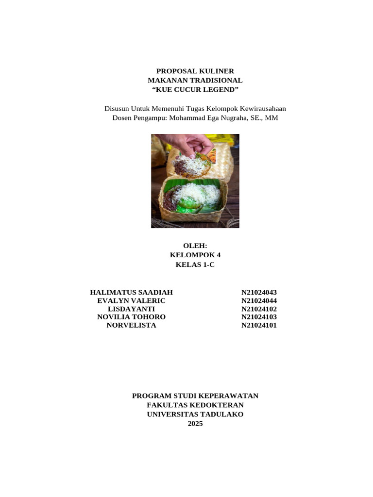 Inovasi Kue Cucur Tradisional Modern | PDF
