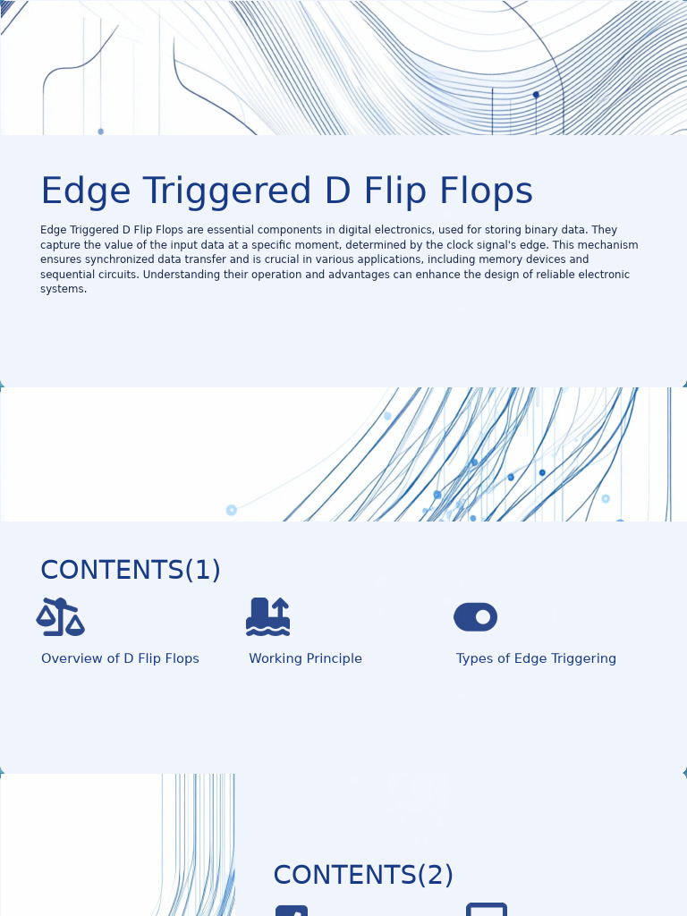 Edge Triggered D Flip Flops | PDF | Digital Electronics | Electronic ...