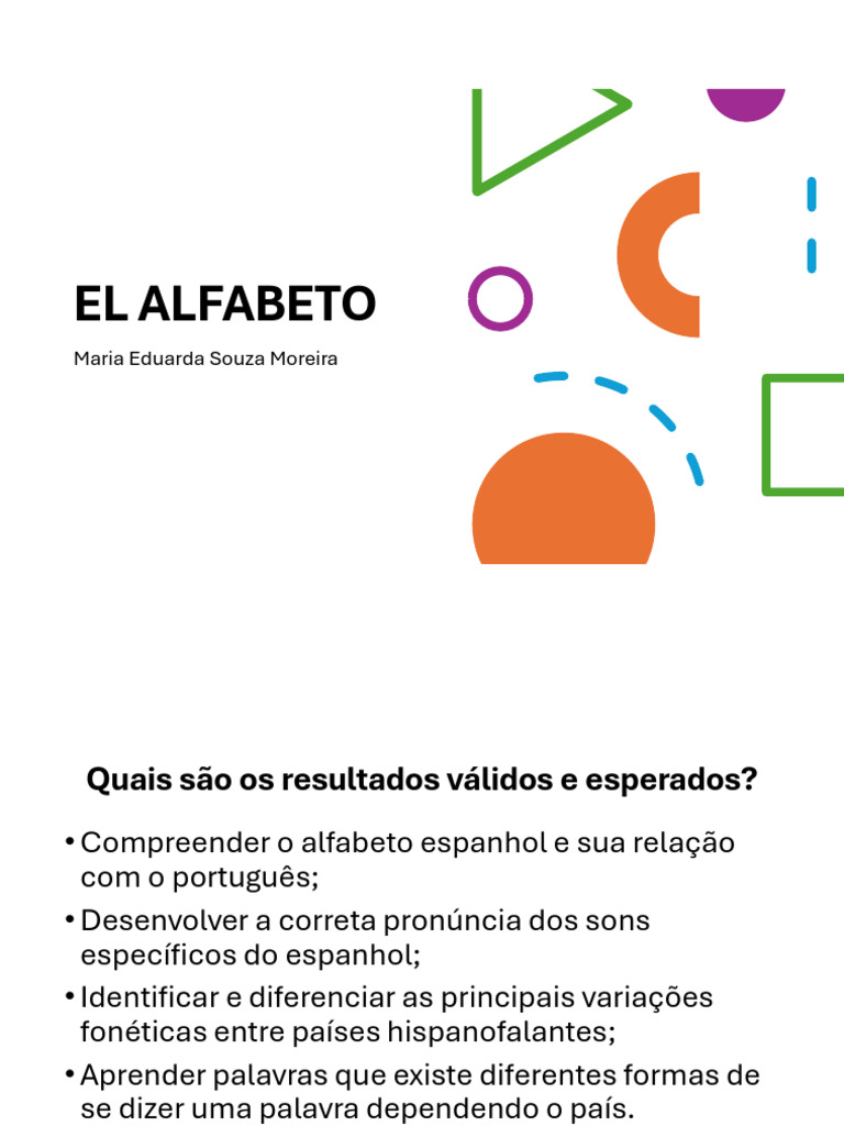 Pronunciación Y Alfabeto Español Pdf Alfabeto Escritura
