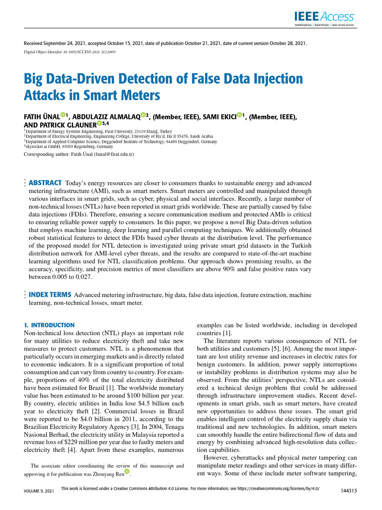 Big Data for Detecting Smart Meter Attacks | PDF | Apache Hadoop ...