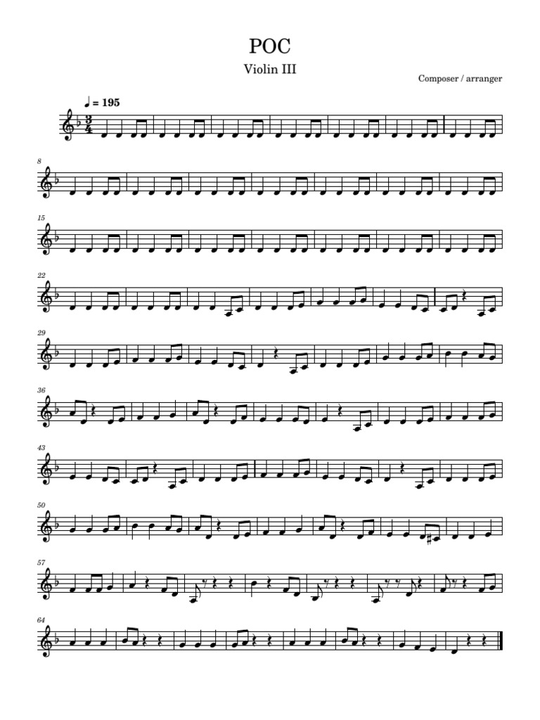 POC - Violin 3 | PDF