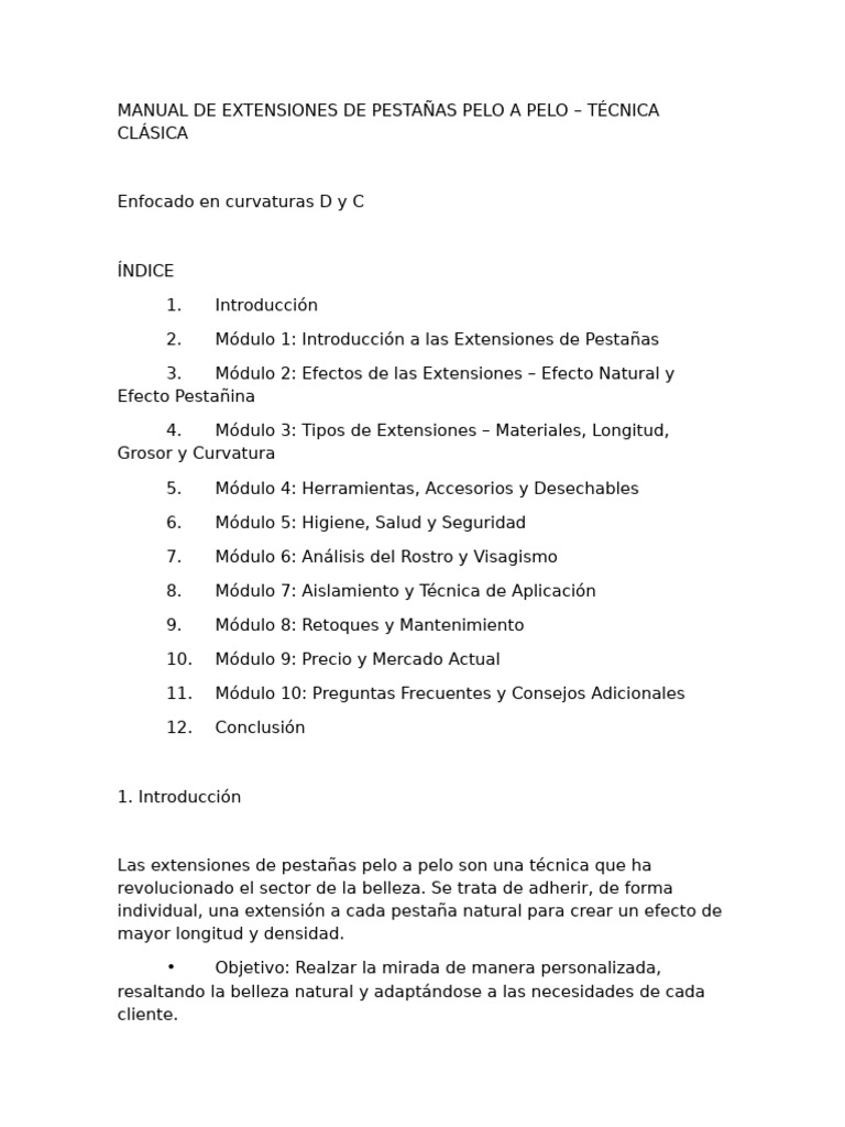 Manual de Extensiones de Pestañas Gratis | PDF | Alergia | Mercado ...