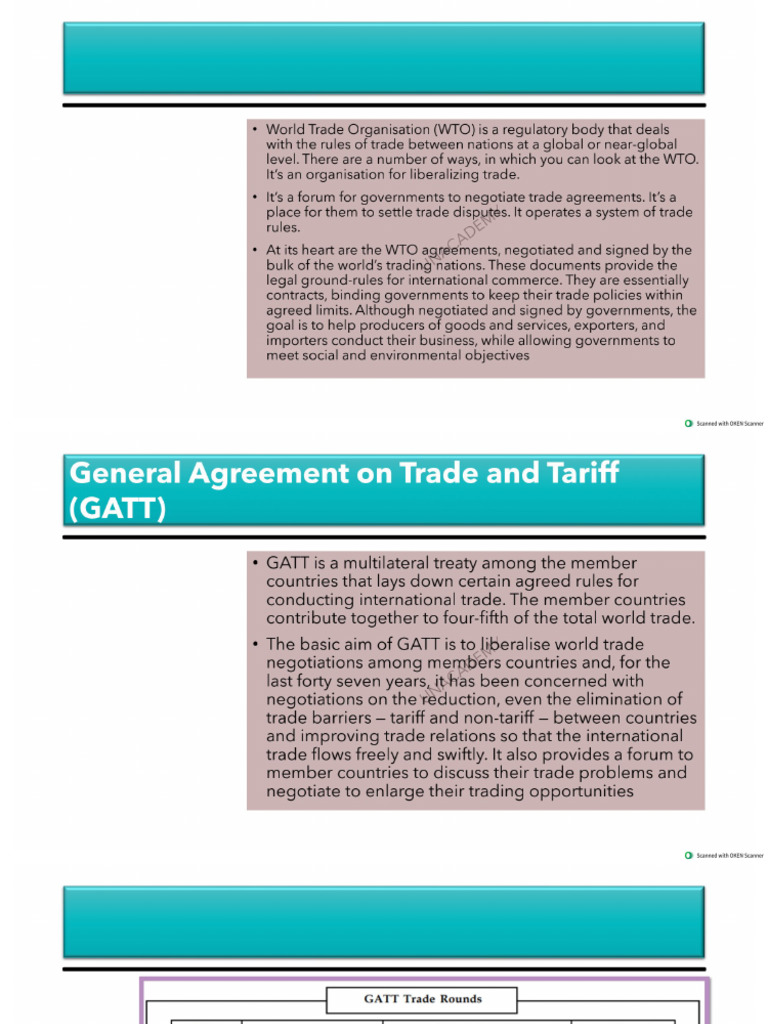 World Bodies and Wto | PDF