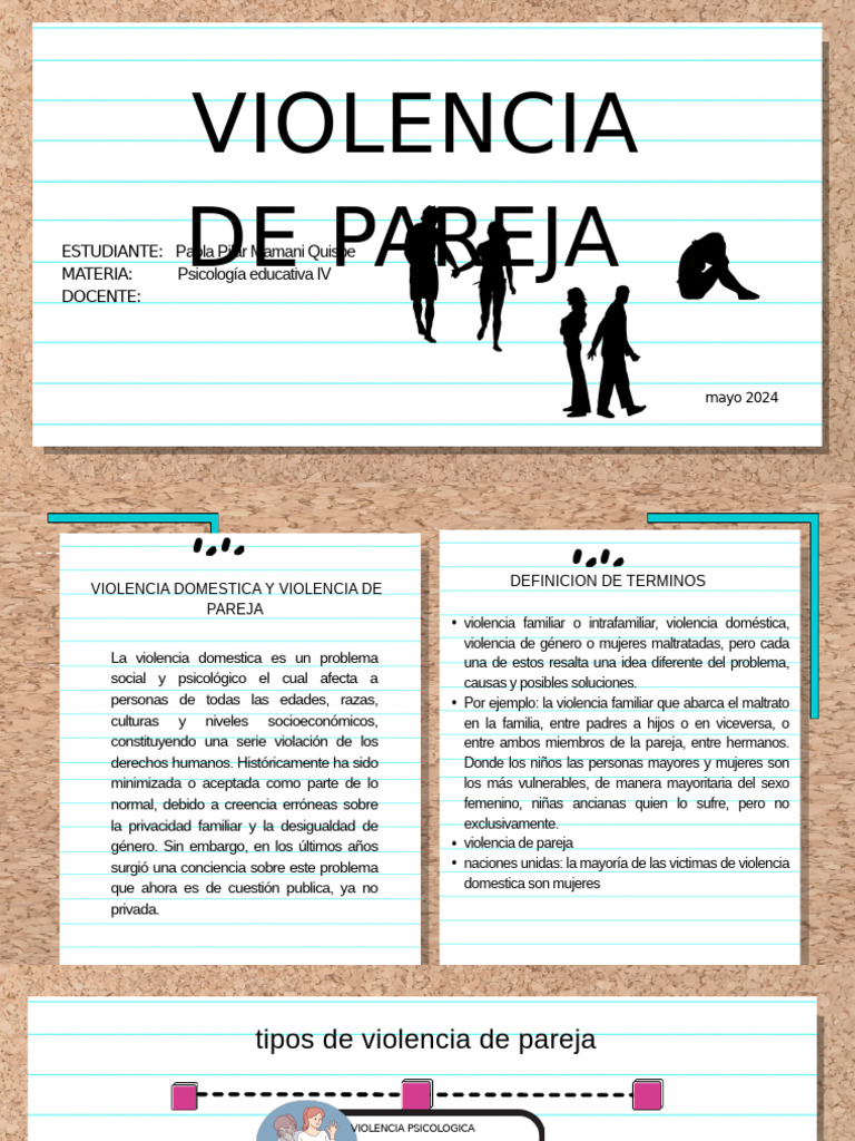 Tipos y Consecuencias de la Violencia de Pareja | PDF | Violencia ...