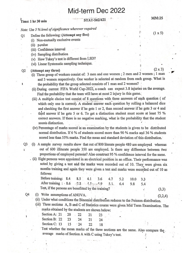 Recent Stat. Papers | PDF
