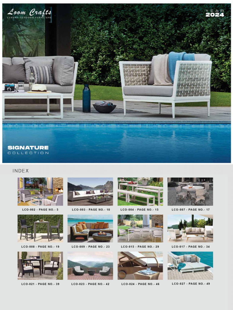 lsm.jpg4.us | lco-008 Loom Crafts Outdoor Furniture - SIGNATURE RANGE | PDF | Furniture