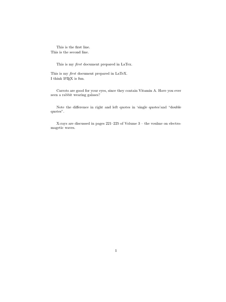 LaTeX Document Basics and Tips | PDF