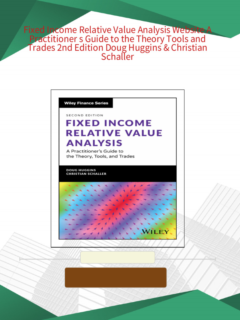 【裁断済】FIXED INCOME RELATIVE VALUE ANALYS Amazon.com: Fixed Income Relative Value Analysis + Website