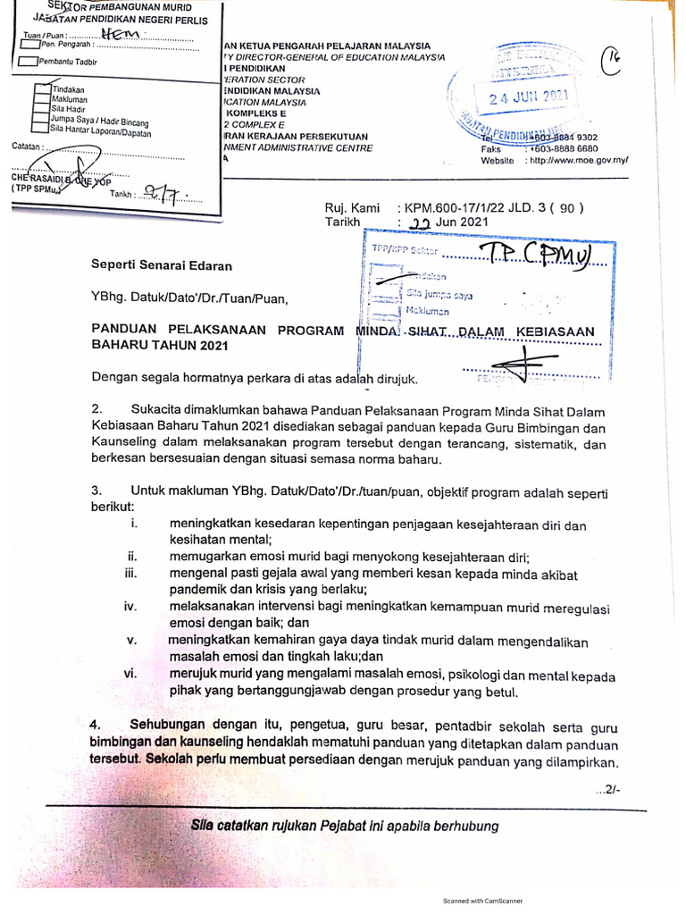Program Minda Sihat (Pelaksanaan) | PDF