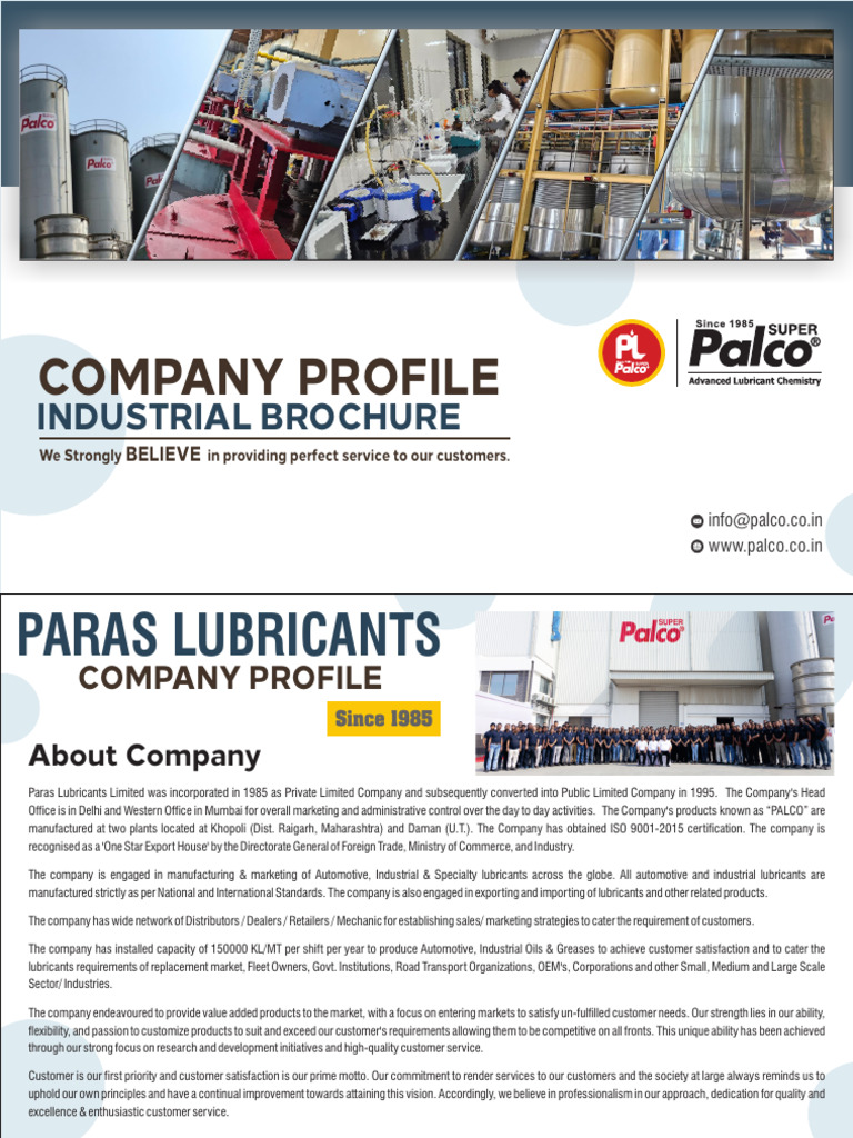 Industrial Lubricants Overview | PDF | Lubricant | Mechanical Engineering