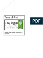 Types of Print