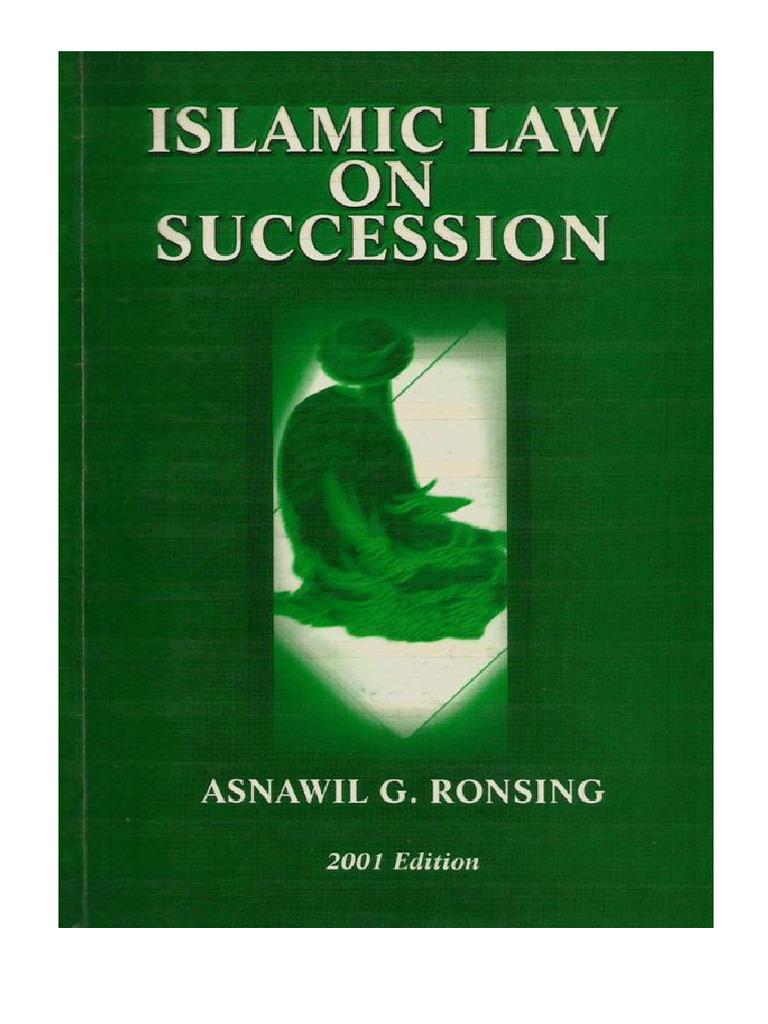 Islamic Law On Succession | PDF | Inheritance | Private Law