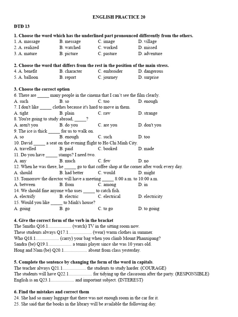 English Language Practice Exercises | PDF | Golf Course | Wind Turbine