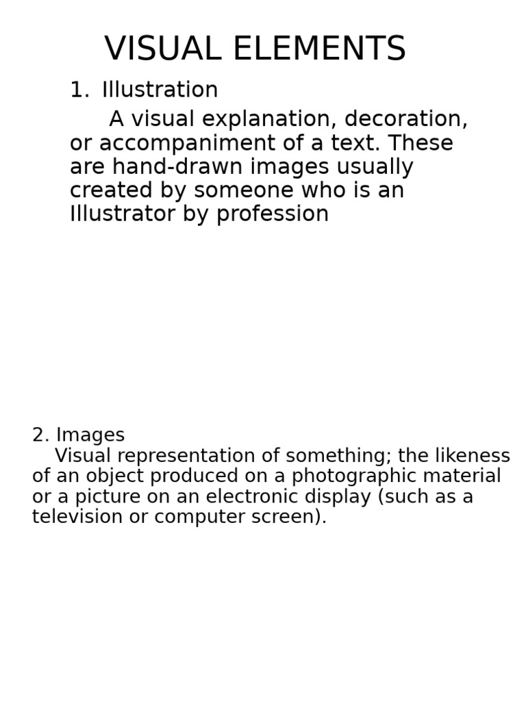 Visual Elements in Art and Design | PDF