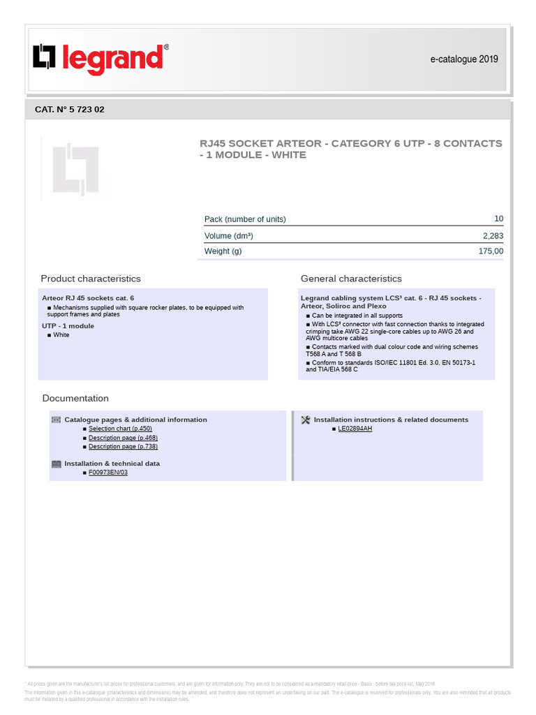Installation Guide for RJ45 Socket | PDF | Electronics | Electrical ...