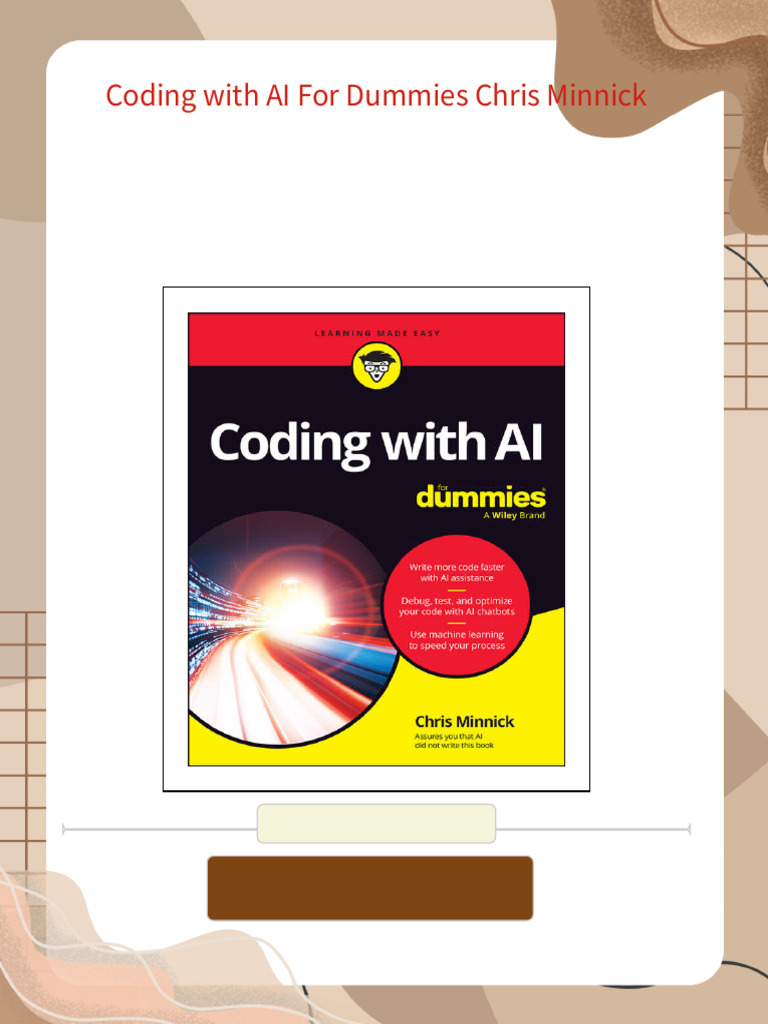 Coding with ai for dummies chris minnick the ebook is ready for