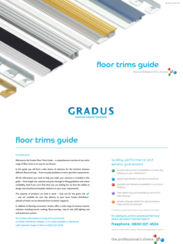 Catalogue - Floor Trims Guide | PDF | Flooring | Tile