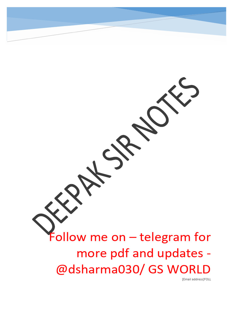 Deepak Sir Geography Notes | PDF