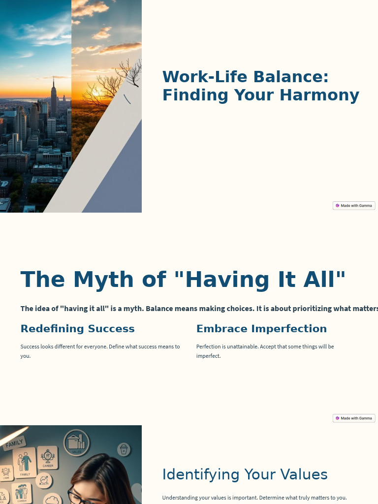 Work Life Balance Finding Your Harmony | PDF | Time Management ...