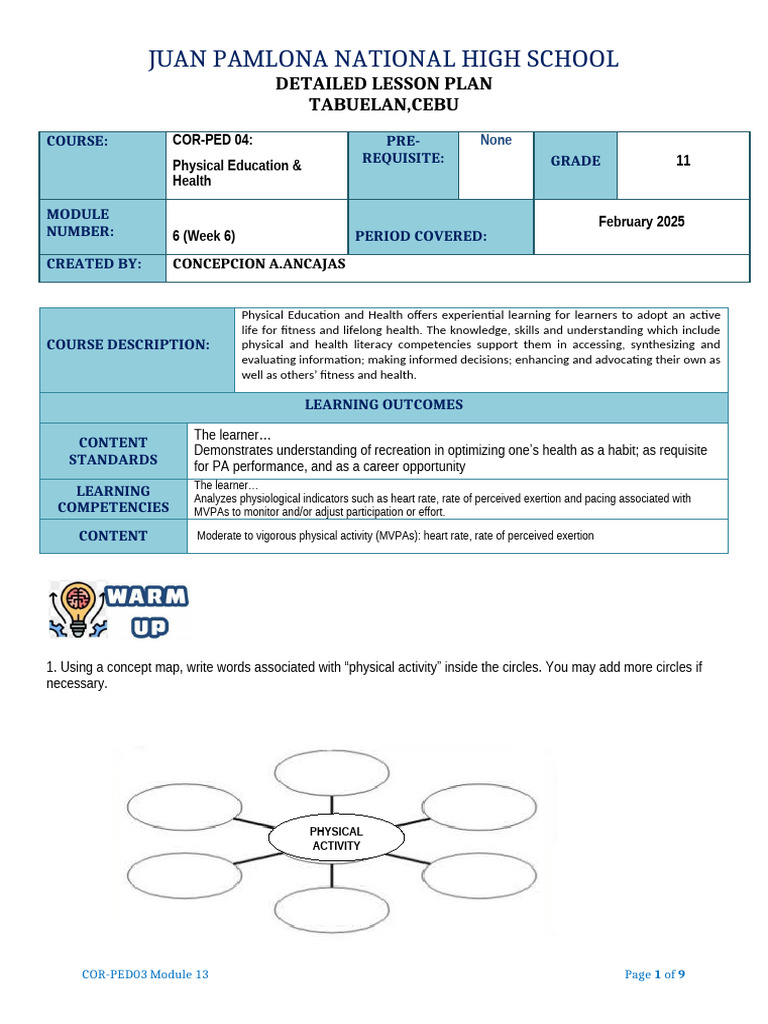 Heart Rate Monitoring in PE Education | PDF | Heart Rate | Physical Fitness