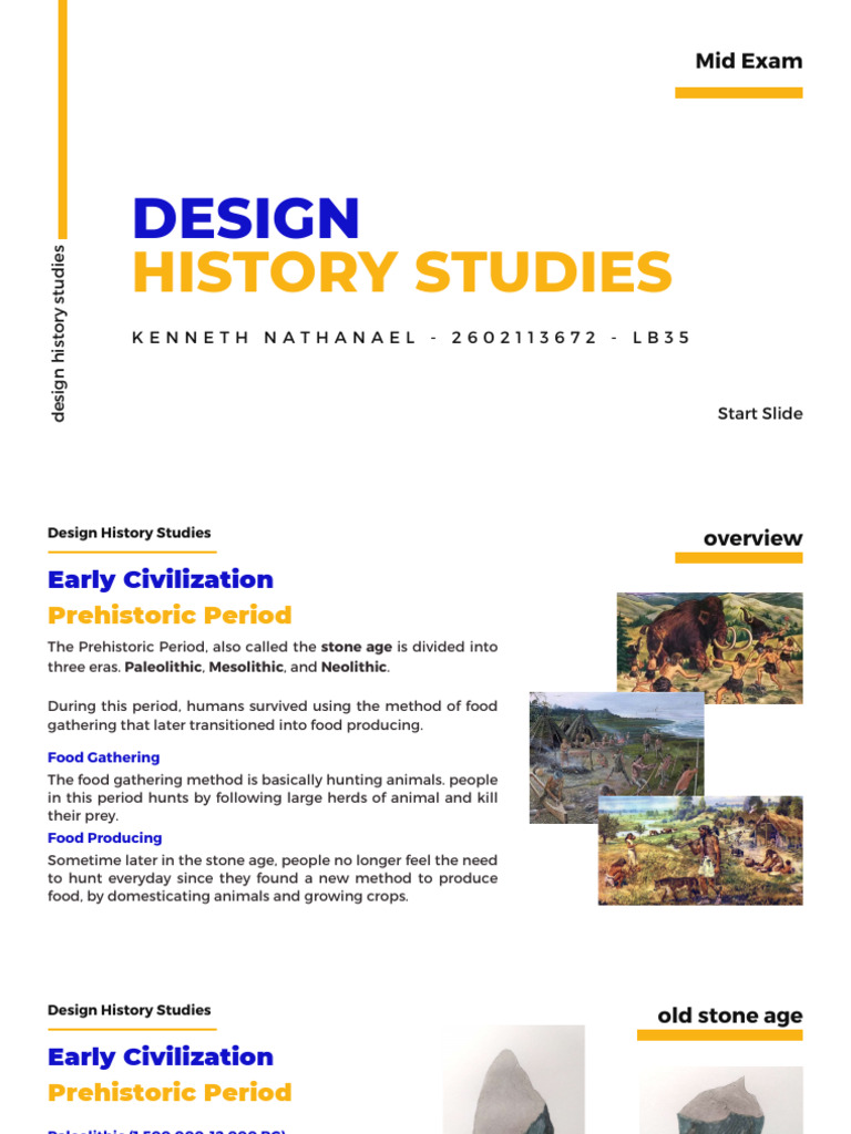 Design History: Prehistoric to Gothic | PDF | Paleolithic | Neolithic