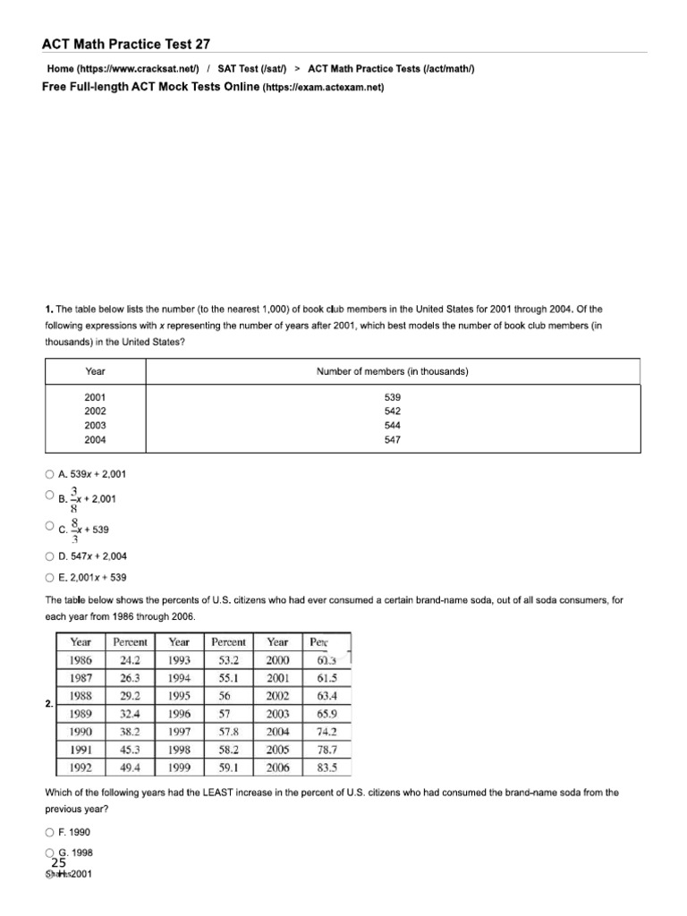 Test 27 | PDF