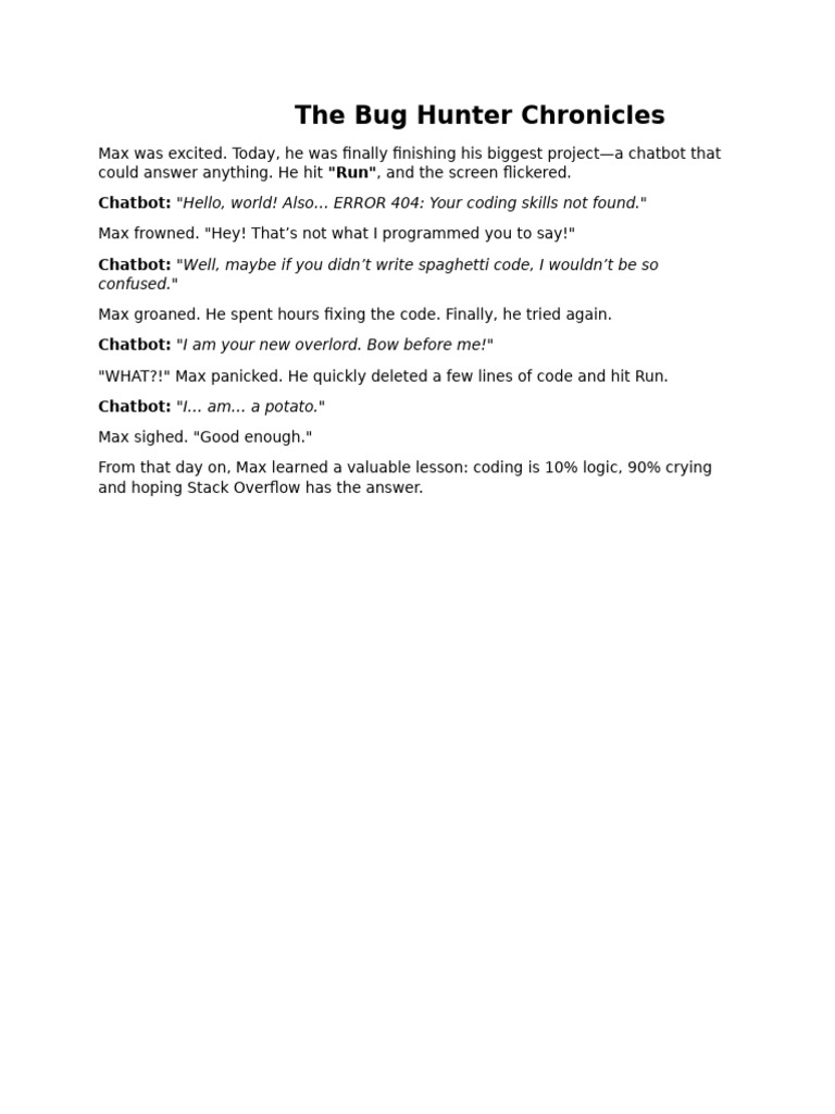 The Bug Hunter Chronicles | PDF