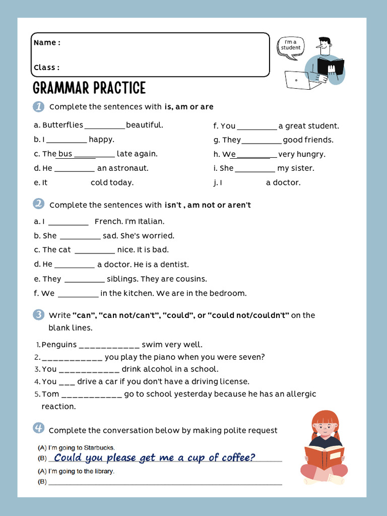 Grammar Practice: Verb Forms Exercise | PDF
