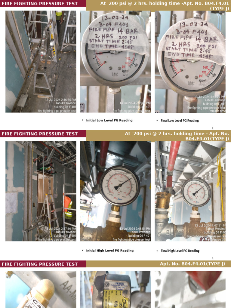 B04.F4.01 FF Pressure Test | PDF